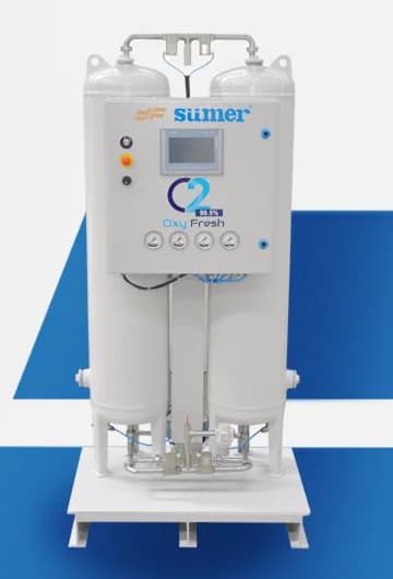 99.5% Purity Oxygen Generator (Oxyfresh) — Sanoat kislorod generatori